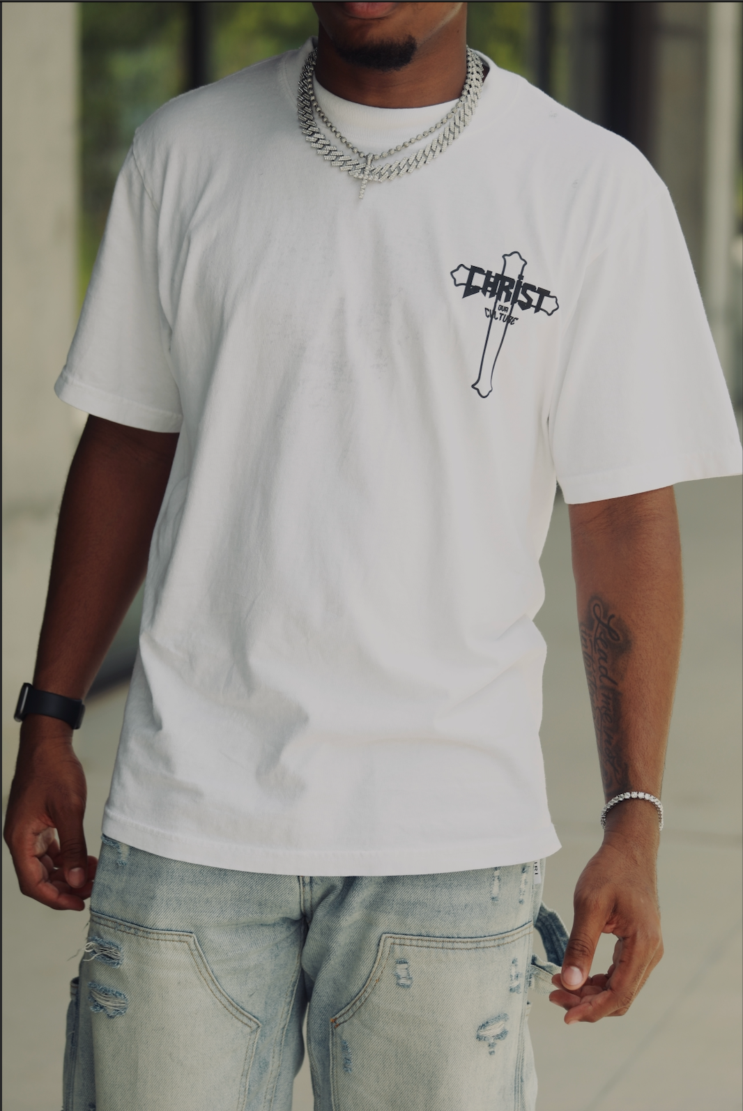 White Sig Tee